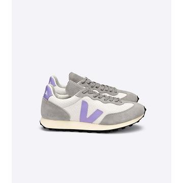 Women's Veja RIO BRANCO HEXAMESH Running Shoes Grey/Purple | ZA 425RVD